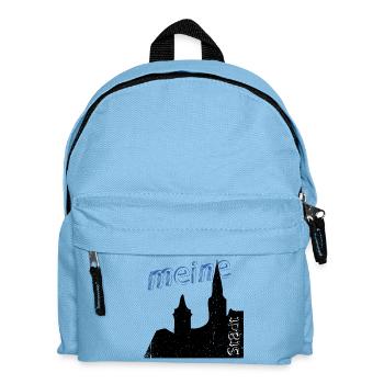 meine Stadt - Kinder Rucksack - Hellblau - Vorne