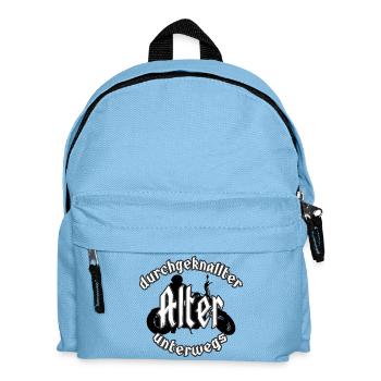 Vieil homme fou sur la route - Sac à dos Enfant - bleu clair - Devant