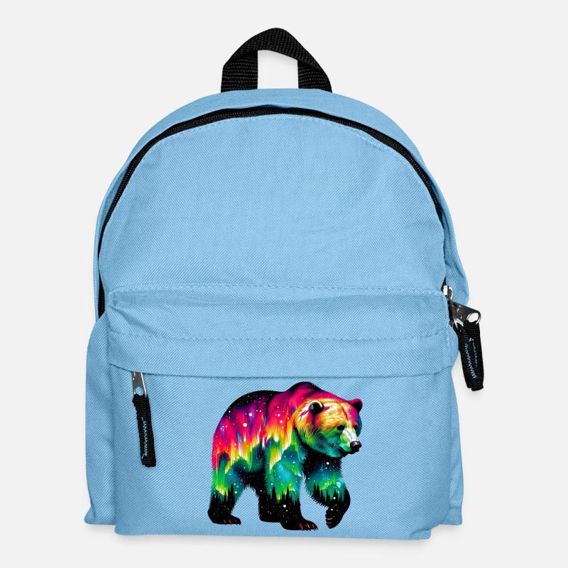 Bär - Kinder Rucksack - Hellblau