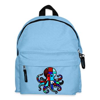 Pieuvre - Sac à dos Enfant - bleu clair - Devant