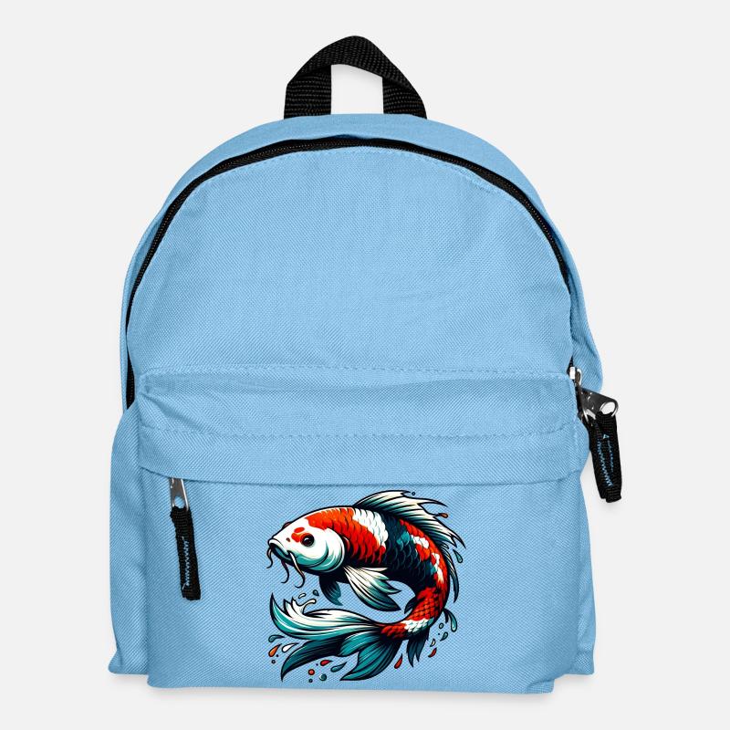Koi Carp - Kids' Backpack - light blue