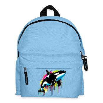 Killer whale - Kids' Backpack - light blue - Front