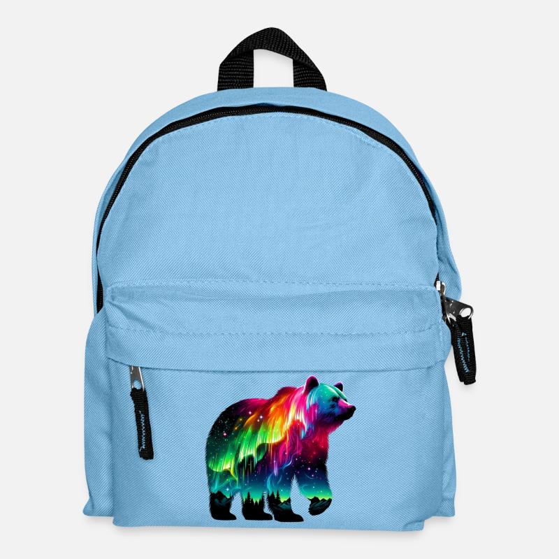 Bär - Kinder Rucksack - Hellblau