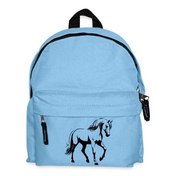 Pferd Araber - Kinder Rucksack - Hellblau - Vorne
