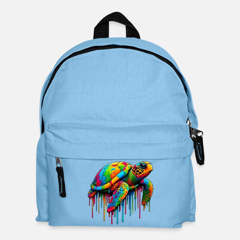 Schildkröte - Kinder Rucksack - Hellblau