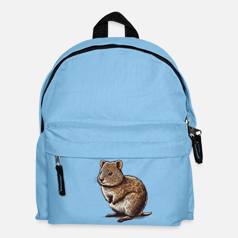 Quokka - Kinder Rucksack - Hellblau