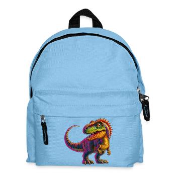 Dinosaurier - Kinder Rucksack - Hellblau - Vorne