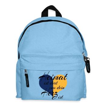 La maison, c’est là où se trouve votre cœur - Sac à dos Enfant - bleu clair - Devant
