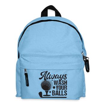 Golf - Always Wash Your Balls - Kids' Backpack - light blue - Front