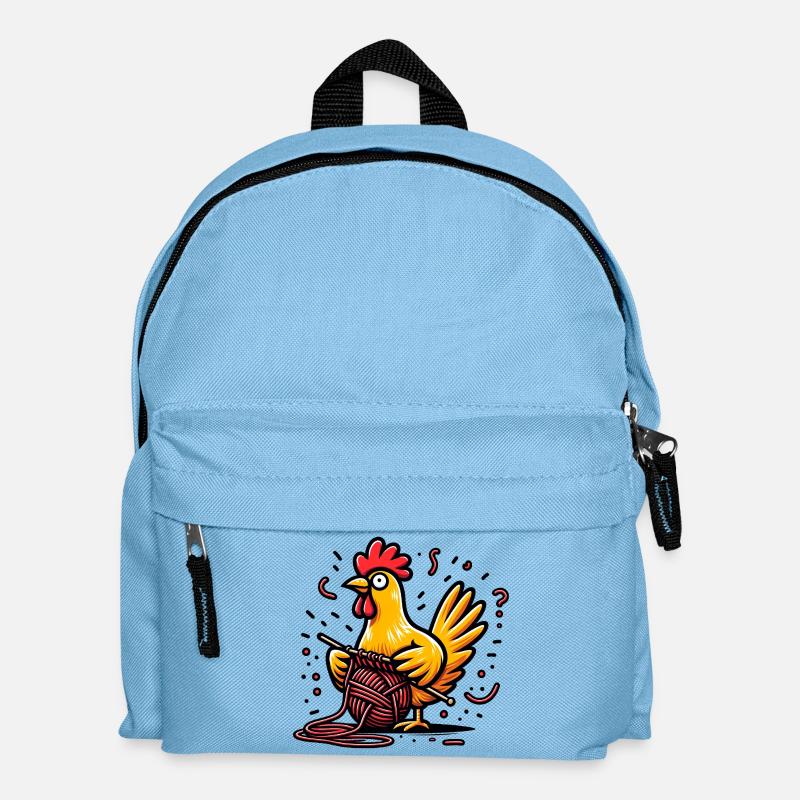 Glucken und Plinken - Kinder Rucksack - Hellblau