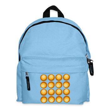 70s flower pattern retro hippie flowers power - Kids' Backpack - light blue - Front