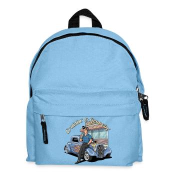 Design rockabilly rétro drive-in - Sac à dos Enfant - bleu clair - Devant
