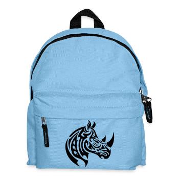 Nashorn Tribal - Kinder Rucksack - Hellblau - Vorne