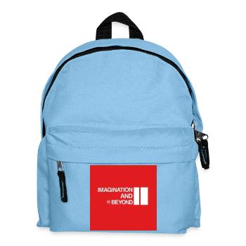 Kreative Print-Designs für inspirierende Kleidung - Kinder Rucksack - Hellblau - Vorne
