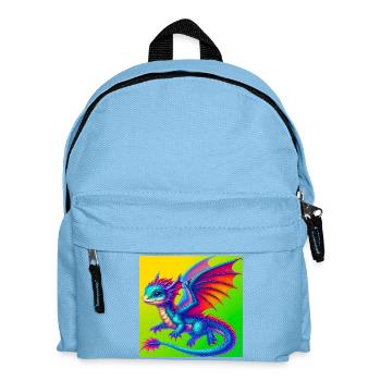 dragon - Kids' Backpack - light blue - Front