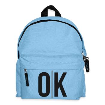 OK Split Monochrome Logo - Kinder Rucksack - Hellblau - Vorne