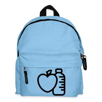 Gesunder Lebensstil - Kinder Rucksack - Hellblau - Vorne