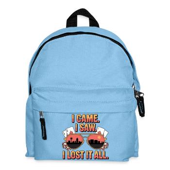 I Came I Saw I Lost It All - Kinder Rucksack - Hellblau - Vorne
