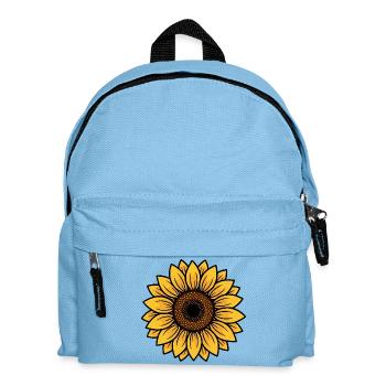 Sonnenblume Radiant Center Motiv - Kinder Rucksack - Hellblau - Vorne
