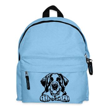 Bernhardiner Kopf - Kinder Rucksack - Hellblau - Vorne