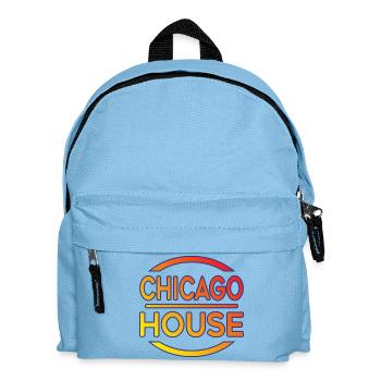 Chicago House Music Typography - Kids' Backpack - light blue - Front