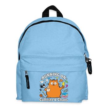 Fonctionne en mode chat Caffeine &amp; Chaos - Sac à dos Enfant - bleu clair - Devant