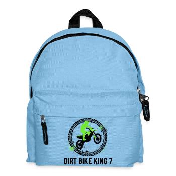 7e anniversaire de Dirt Bike King - Sac à dos Enfant - bleu clair - Devant