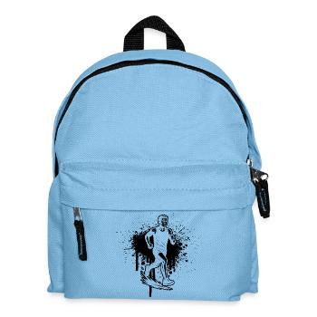 Klares Running Motiv für jeden Tag - Kinder Rucksack - Hellblau - Vorne