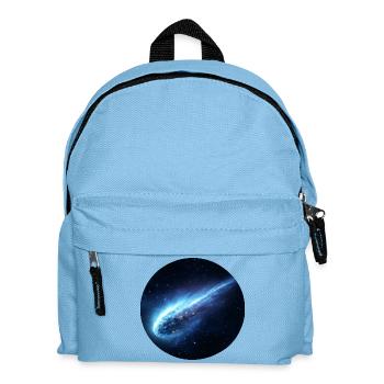 Astronomischer Weltraumkometen-Streifenschwanz - Kinder Rucksack - Hellblau - Vorne