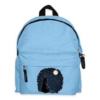 Nachdenklicher Esel unter Sternenhimmel - T-Shirt - Kinder Rucksack - Hellblau - Vorne