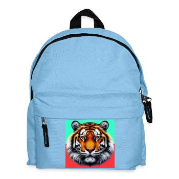 Tiger - Kinder Rucksack - Hellblau - Vorne