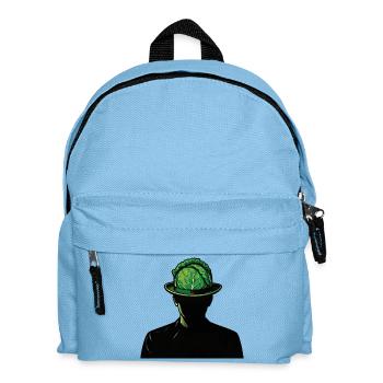 THE SHADE WITH THE CABBAGE HEAD #1 - nice people - Kids' Backpack - light blue - Front