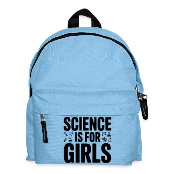 Science is For Girls - Kids' Backpack - light blue - Front