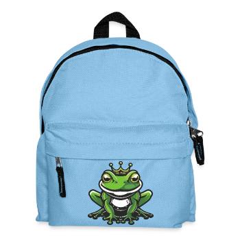 Frog Head Crown - Kids' Backpack - light blue - Front