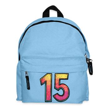15 Nombre coloré - Sac à dos Enfant - bleu clair - Devant