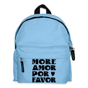 More Amor por favor - Kids' Backpack - light blue - Front