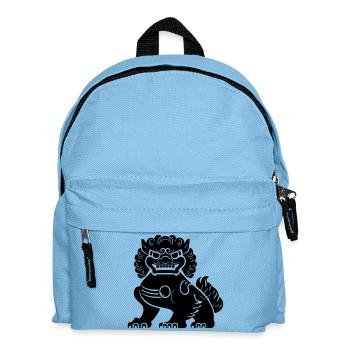 Lion chinois - Sac à dos Enfant - bleu clair - Devant