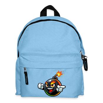 Explosive, wütende Bombenshow - Kinder Rucksack - Hellblau - Vorne