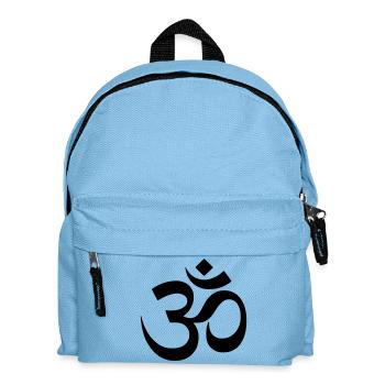 Om Symbol Mantra Silhouette - Kids' Backpack - light blue - Front