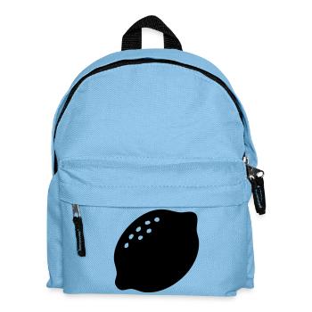 Lemon Silhouette – Fresh Citrus Design - Kids' Backpack - light blue - Front