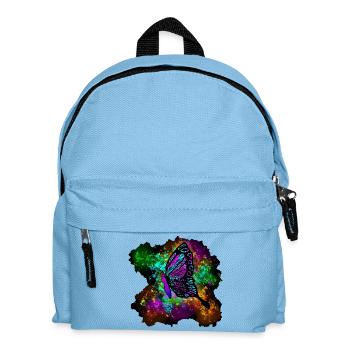 Papillon tacheté - Sac à dos Enfant - bleu clair - Devant