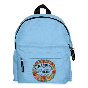 Grand-mère gâtant le cercle floral - Sac à dos Enfant - bleu clair - Devant