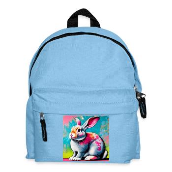 rabbit - Kids' Backpack - light blue - Front