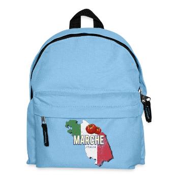 Marche Italien Region Landkarte Vintage Souvenir - Kinder Rucksack - Hellblau - Vorne