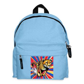 Gepard - Kinder Rucksack - Hellblau - Vorne