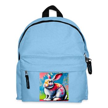 rabbit - Kids' Backpack - light blue - Front