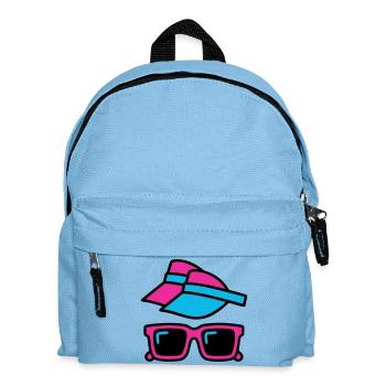 Ensemble de lunettes pare-soleil des années 80 - Sac à dos Enfant - bleu clair - Devant