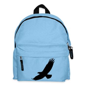 Falke im Flug - Kinder Rucksack - Hellblau - Vorne