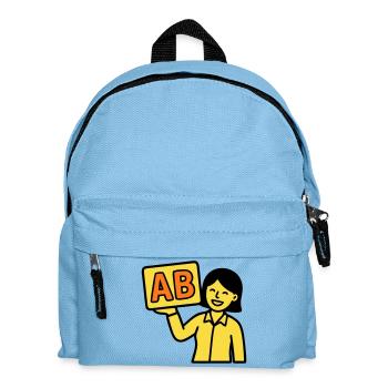 Teacher Elementary School ABC Vector - Kids' Backpack - light blue - Front