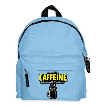 Chimie du café : Tasse de molécules de caféine - Sac à dos Enfant - bleu clair - Devant